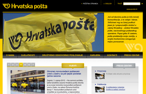 Croatian Post Corporate site