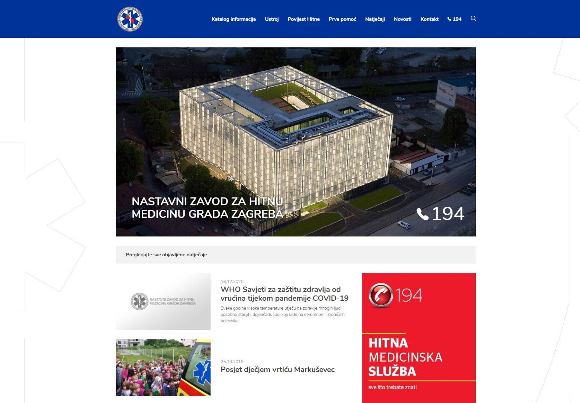 Das Institut für Notfallmedizin der Stadt Zagreb