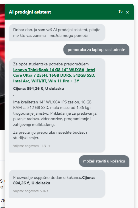 Lost.hr - AI chatbot
